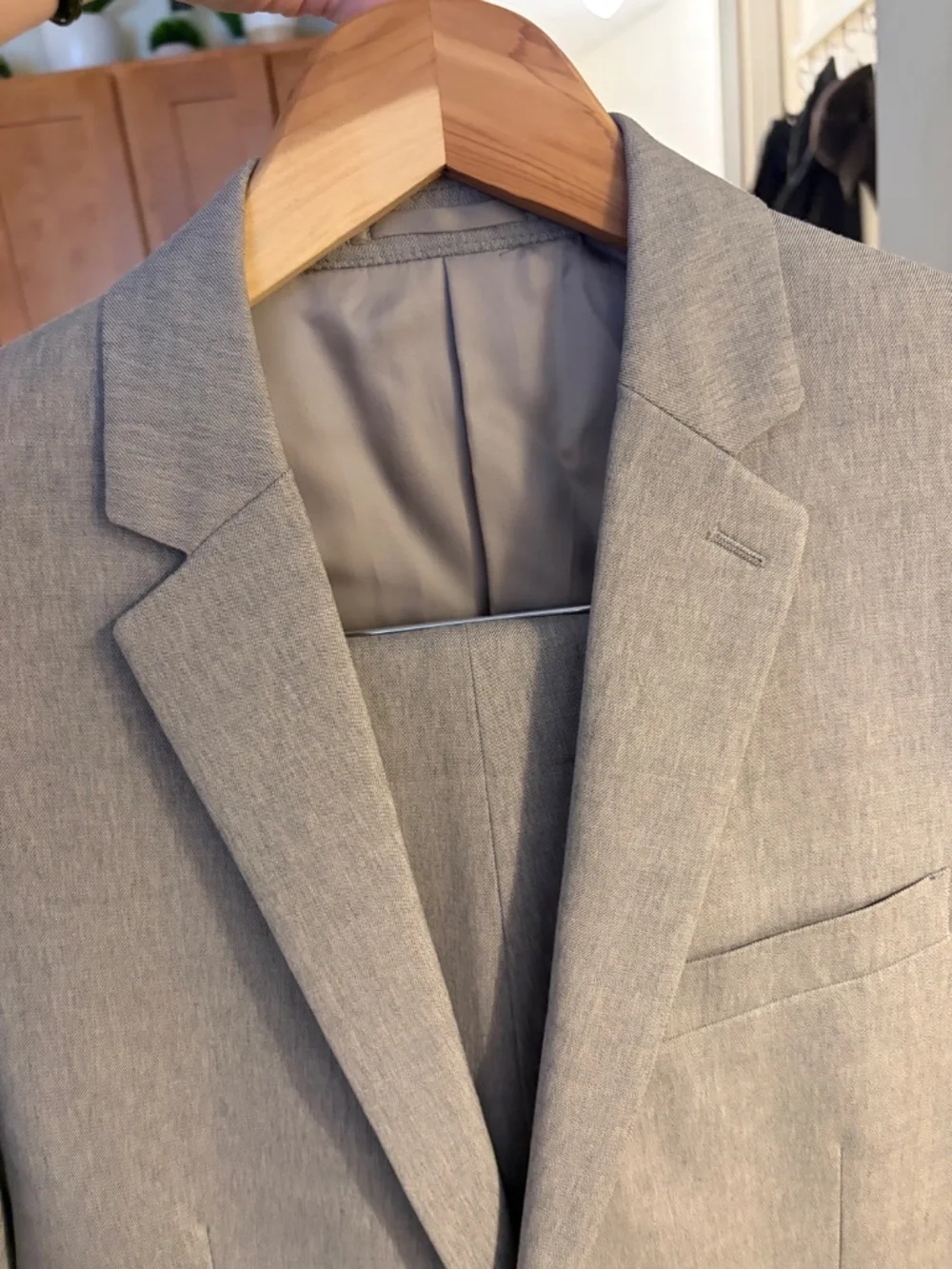 Theory Men's Light Gray Slim Fit Suit 2-Piece 36R